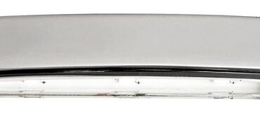 Carcassa microfusa in acciaio inox lucidato a specchio. Fissaggio tramite viti nascoste dal frontalino.