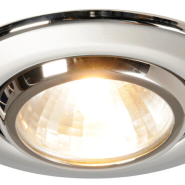 Lente in vetro, parabola dicroica. Sistema di fissaggio con molle interne.