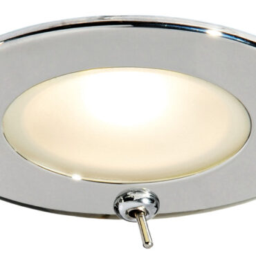 Corpo in acciaio inox. Lente in vetro satinato.Doppio sistema di fissaggio: con viti nascoste o con molle interne inox. Dimmerabili con 14.482.00