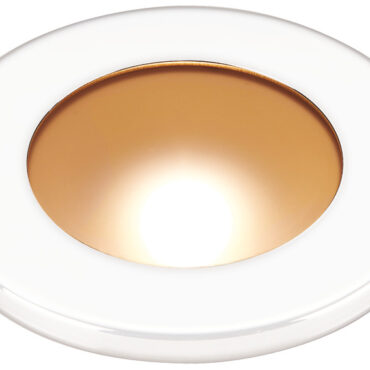 Carcassa in policarbonato completa di ghiera. Lente satinata. Un solo LED centrale. Fissaggio con viti.Tipologia luce:13.488.01/02 con luce fissa o dimmerabile, consultare la tabella per scegliere l'interruttore ideale.13.488.11/12 con luce dimmerabile, con funzione (ON/OFF + dimmer) touch inclusa nel vetro.