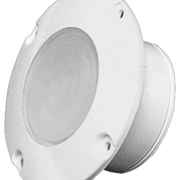 Completamente stagna, con lente in plexiglass trasparente molto robusto, si incassa nelle paratie del pozzetto o del Fly Bridge. Adatta anche come luce di banchina per essere incassata sulla poppa. Può essere usata come luce subacquea in vasche o piscine. Prodotto in Luran resistente UV.