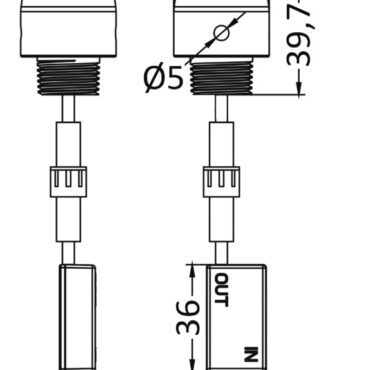 Corpo in lega leggera anodizzata nera. Alimentazione 12/24 V.Versione A: Cilindrica Ø 32 mm. Filetto posteriore 1/2" NPT.Si applica in abbinamento con il tappo inox 18.542.00 nel quale si avvita la luce.Versione B: Da avvitare con telecomando a distanza incluso (fino a 15 m).3 moduli con possibilità di programmazione dei colori, della sequenza, effetto strobo, flash, etc.Cavo in dotazione da 1,5 m.