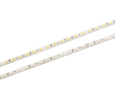 Base in alluminio flessibile, autoadesiva. Le strisce possono essere unite tra loro testa - testa tramite la spinetta terminale maschio-femmina, oppure tagliate ogni 100 mm. Il sistema perciò consente di arrivare alla lunghezza desiderata.