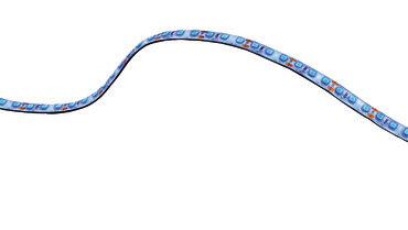 Complete di cavetto terminale bipolare da 30 cm.Si possono tagliare ogni 2,5 cm (12 V) o ogni 5 cm (24 V).Autoadesive con nastro originale 3M.