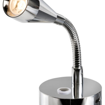 Completo di presa USB-C, 2 A.Interruttore touch ON-OFF con luce blu notturna e dimmer per regolare l'intensità luminosa.