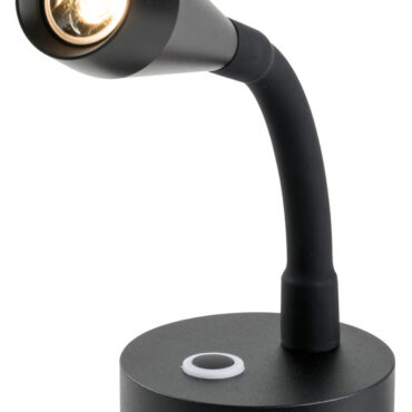 Completo di presa USB-C, 2 A.Interruttore touch ON-OFF con luce blu notturna e dimmer per regolare l'intensità luminosa.