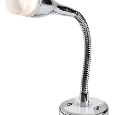 Completo di presa USB-C, 2 A.Interruttore ON-OFF, materiale: alluminio cromato.