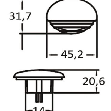 In tecnopolimero, complete di guarnizione.