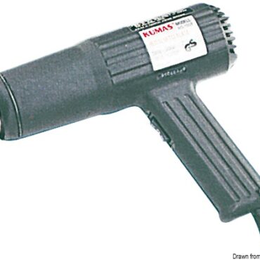 A due velocità per trattamento guaine termoretraibili. Portata aria 400 l/min.