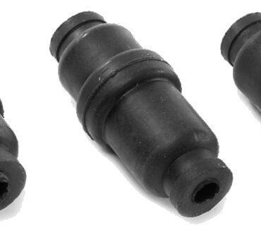 A tenuta stagna in gomma con innesti in ottone.