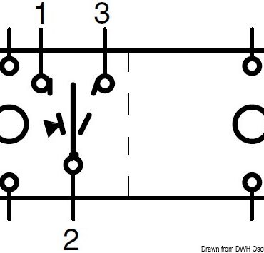 Impermeabili IP56. Richiedono per l’installazione un foro rettangolare da 21,5x36,8 mm. Capacità massima 20 A a 12V e 15 A 24 V. Completi di doppia illuminazione: uno che illumina il simbolo dell’utenza a cui é collegato, sempre acceso (per essere rintracciato al buio), il secondo che illumina una apposita fessura sotto il simbolo che si accende come spia quando si attiva l’utenza, bascula da ordinare a parte.