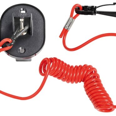 Si monta ad incasso sul cruscotto o in prossimità delle scatole di comando. Può essere azionato manualmente o in automatico in caso di caduta fuoribordo del pilota.