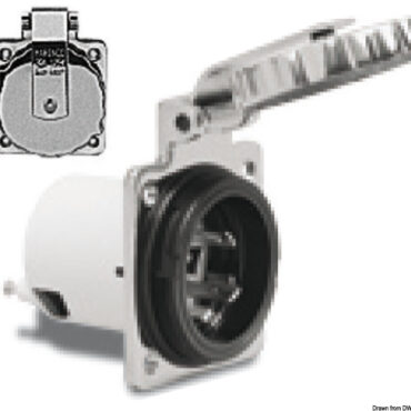 Completamente a tenuta stagna. Fabbricate in termopolimero caricato vetro ad alta resistenza, contatti in ottone nichelato.