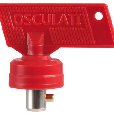 In tecnopolimero nero con fissaggio su flangia. Completo di cappuccio stagno. Contatti in rame e perno in ottone cromato. Perno in ottone nichelato.