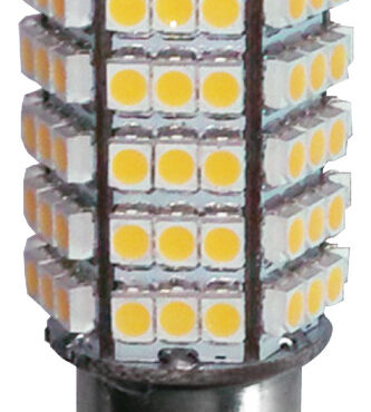 Zoccolo BA15D (15 mm baionetta con perni allineati).