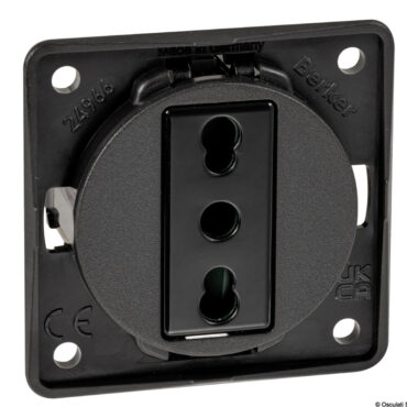 Vengono completati con le cornici di design modello "FLOW" singole o doppie.Cornice singola: 59,5x59,5 mm. Cornice doppia: 59,5x178,5 mm.