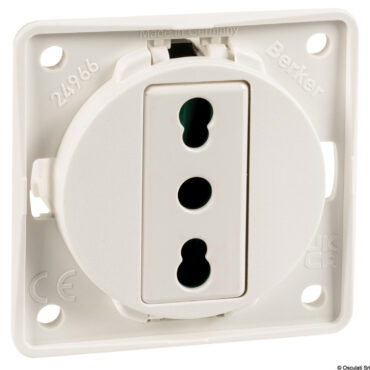 Vengono completati con le cornici di design modello "FLOW" singole o doppie.Cornice singola: 59,5x59,5 mm. Cornice doppia: 59,5x178,5 mm.