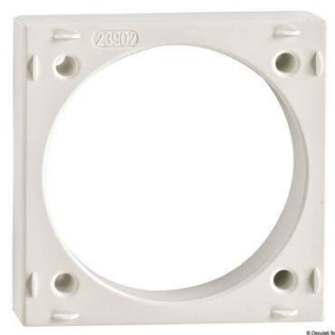 Vengono completati con le cornici di design modello "FLOW" singole o doppie.Cornice singola: 59,5x59,5 mm. Cornice doppia: 59,5x178,5 mm.