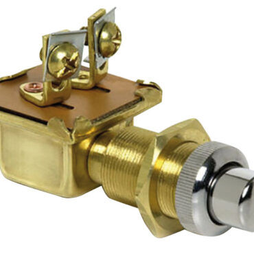 Pulsanti in ottone cromato con contatti argentati, funzionamento sempre garantito.