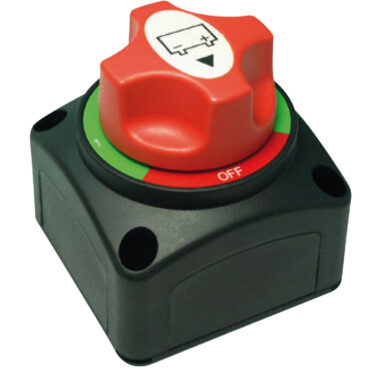 Deviatore con posizioni: Batt. 1 - Batt. 2 - Batt. 1+2 - OFF.Tensione 12/24 V.