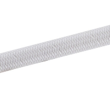 Doccia in ottone cromato, vano di alloggiamento bianco in ASA UV resistente.