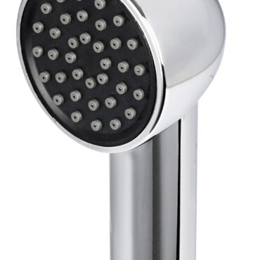 Vano doccia in acciaio inox AISI 316 con sportello autoreggente. Dotato di doccia Keji con testa maggiorata e boccola interna in gomma antivibrante.