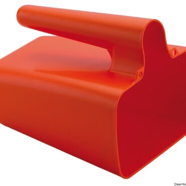 Fabbricata in moplen, con grande capacità di svuotamento.