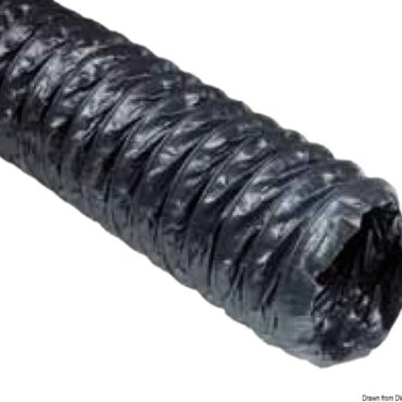 Fabbricati in poliolefina grigia, con armatura in PVC. Temperatura di esercizio -20° + 90°. Raggio curvatura: 0,6 x Ø.