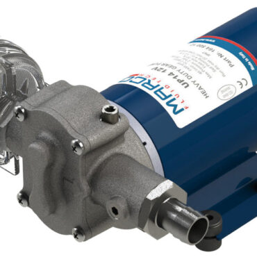 Elettropompa autoadescante ad ingranaggi in bronzo per travaso diesel. Filtro di protezione incluso.