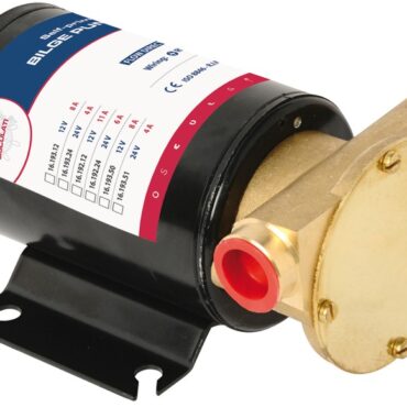 Autoadescante con giranti in neoprene. Stagna in accordo con ISO 8846 (possono essere montate nel vano motore).- Versione A: Carcassa motore smaltata in elettroforesi.- Versione B: Modello MKII con corpo pompa in resina termoindurente rinforzata in fibra di vetro + inserti inox interni.