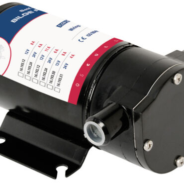 Autoadescante con giranti in neoprene. Stagna in accordo con ISO 8846 (possono essere montate nel vano motore).- Versione A: Carcassa motore smaltata in elettroforesi.- Versione B: Modello MKII con corpo pompa in resina termoindurente rinforzata in fibra di vetro + inserti inox interni.