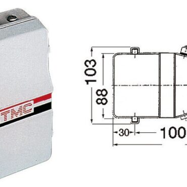 Fissaggio a parete, alimentazione con due pile alkaline "D” (torcia), completamente impermeabile.
