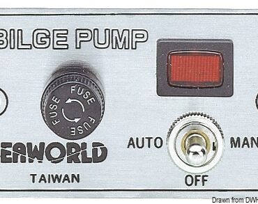 In alluminio anodizzato. Completo di fusibile e interruttore manuale / automatico.