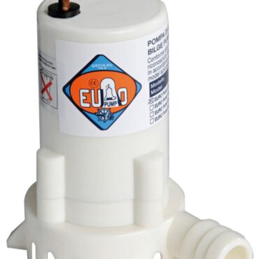 Mini pompa di sentina ideale per piccoli spazi di installazione.