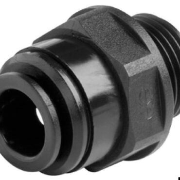 La gamma Speedfit a innesto rapido di John Guest utilizza la tecnologia data dall’azione combinata della pinzetta e della guarnizione.La pinzetta con denti in acciaio inox che aggraffa il tubo e l’O-Ring forniscono così una tenuta ermetica.