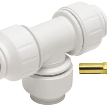 La gamma Speedfit a innesto rapido di John Guest utilizza la tecnologia data dall’azione combinata della pinzetta e della guarnizione.La pinzetta con denti in acciaio inox che aggraffa il tubo e l’O-Ring forniscono così una tenuta ermetica.