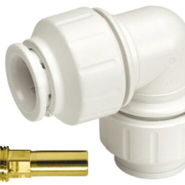 La gamma Speedfit a innesto rapido di John Guest utilizza la tecnologia data dall’azione combinata della pinzetta e della guarnizione.La pinzetta con denti in acciaio inox che aggraffa il tubo e l’O-Ring forniscono così una tenuta ermetica.