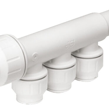 La gamma Speedfit a innesto rapido di John Guest utilizza la tecnologia data dall’azione combinata della pinzetta e della guarnizione.La pinzetta con denti in acciaio inox che aggraffa il tubo e l’O-Ring forniscono così una tenuta ermetica.