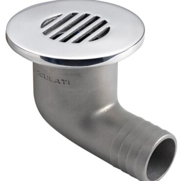 In acciaio inox 316; con sistema di non ritorno grazie ad una pallina interna che blocca i riflussi. Viti a scomparsa.