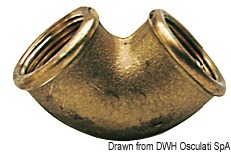Brass elbow female/female 1/2" x 3/4"