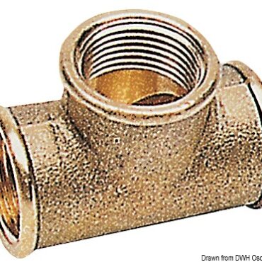 Brass T-fitting 1"1/4