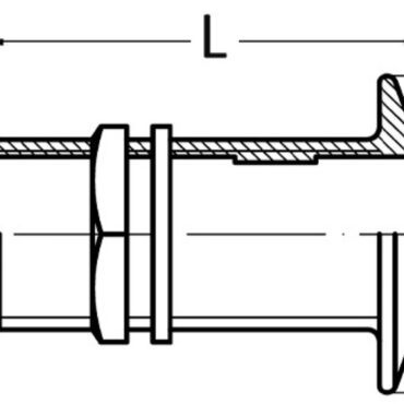 Seacock low edge yellow brass 1"1/2