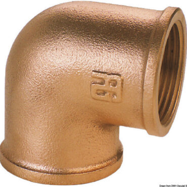 GUIDI bronze F-F 90° elbow 1/4"