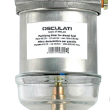 Completo di cartuccia intercambiabile, portata litri max 65/ora, spurgo inferiore, grado di filtraggio 12 micron.