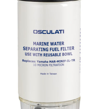 Con cartuccia ad alta capacità da 10 micron. Testa in alluminio. Universale per ogni tipo di motore. Completo di portagomma conici, autobloccanti e autosigillanti, di tappi per chiudere i passaggi inutilizzati e fascette inox.