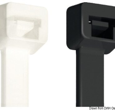 In nylon 6/6 per cablaggi, autoserranti con dentini.