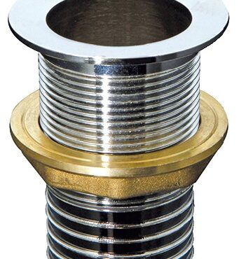 In ottone cromato con portagomma.