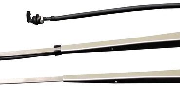 Bracci e spazzole in acciaio inox lucido. Attacco DIN.