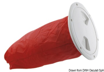 Completa di sacca posteriore in nylon portaoggetti/documenti.