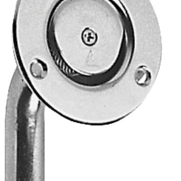 Realizzato con un sistema brevettato, resta perfettamente a filo murata e può essere orientato "destro o sinistro” a scelta. Finitura "Chromelux”. Progettato secondo i requisiti prescritti dalla norma UNI EN ISO 21487.